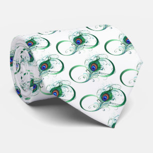 Unendlichkeitssymbol mit Peacock Feather Krawatte