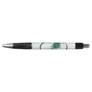 Unendlichkeitssymbol mit Peacock Feather Kugelschreiber