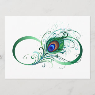Unendlichkeitssymbol mit Peacock Feather Programm