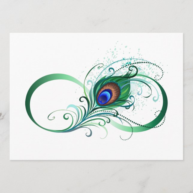 Unendlichkeitssymbol mit Peacock Feather Programm (Vorderseite)