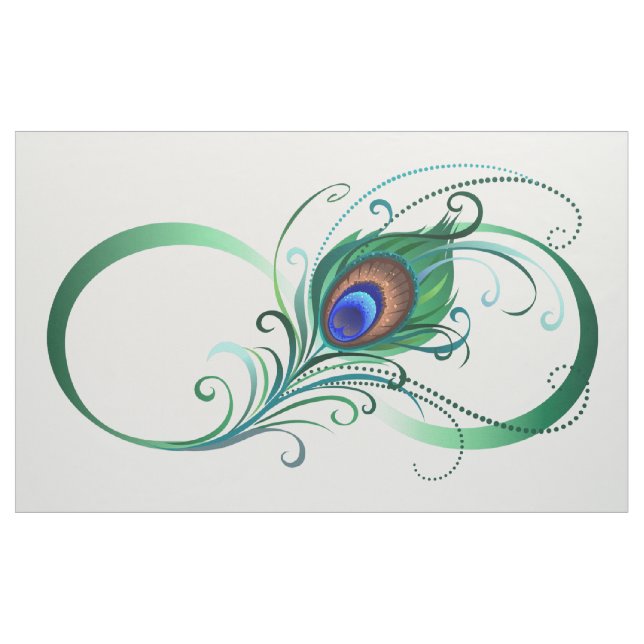 Unendlichkeitssymbol mit Peacock Feather Stoff (Yard (91,4 cm))
