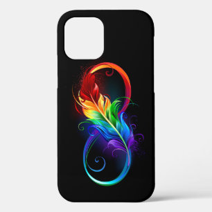 Unendlichkeitssymbol mit Regenbogen-Feder Case-Mate iPhone Hülle