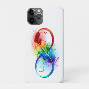 Unendlichkeitssymbol mit Regenbogenfeder Case-Mate iPhone Hülle