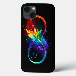 Unendlichkeitssymbol mit Regenbogenfeder Case-Mate iPhone Hülle