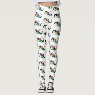 Unendlichkeitssymbol mit Regenbogenrose Leggings