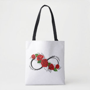 Unendlichkeitssymbol mit Rote Rosen