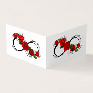 Unendlichkeitssymbol mit Rote Rosen