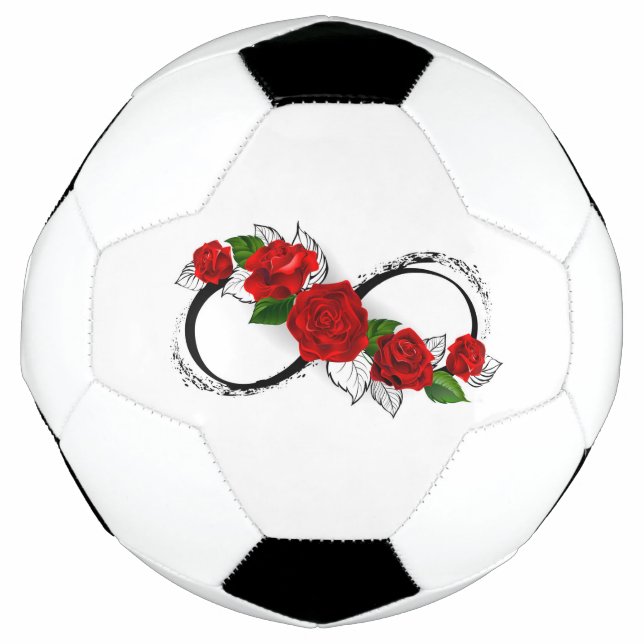 Unendlichkeitssymbol mit Rote Rosen Fußball (Vorderseite)