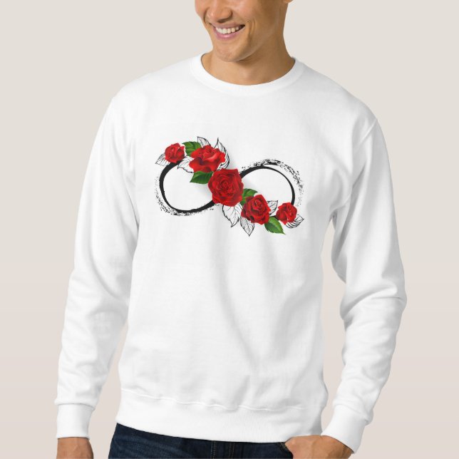 Unendlichkeitssymbol mit Rote Rosen Sweatshirt (Vorderseite)