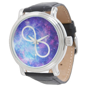 Unendlichkeitssymbolnebelfleck Armbanduhr