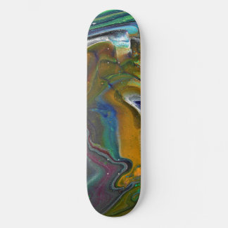 Unentschlossenes 3-farbiges abstraktes Skateboard- Skateboard