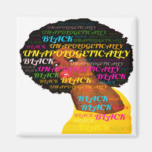 Unentschuldbar Schwarzes Quadrat Magnet