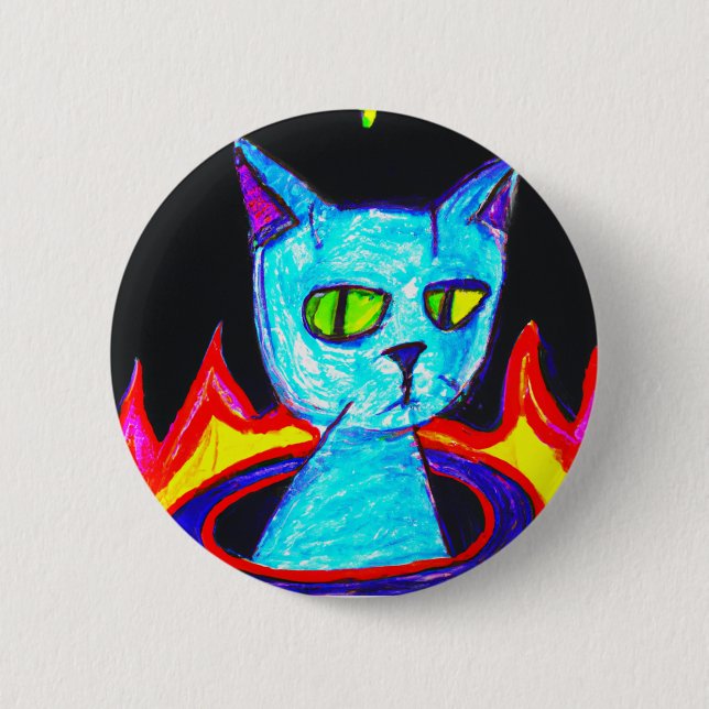 Unerfreut Button (Vorderseite)