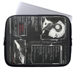 Unerkannt - Techno-Brutalist Streetwear Design Laptopschutzhülle