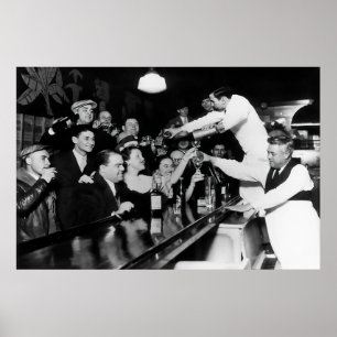 Unersättliche Nachfrage nach Alkohol als das Verbo Poster