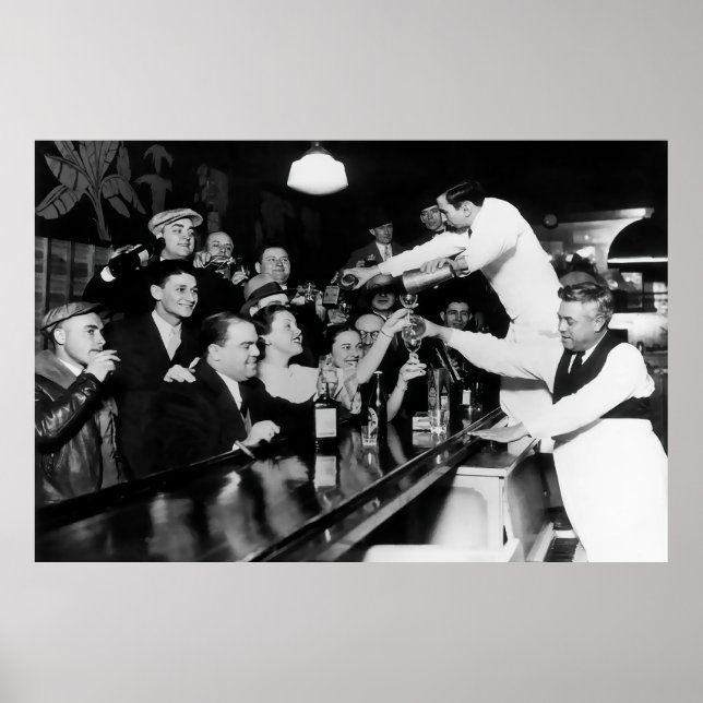 Unersättliche Nachfrage nach Alkohol als das Verbo Poster (Vorne)