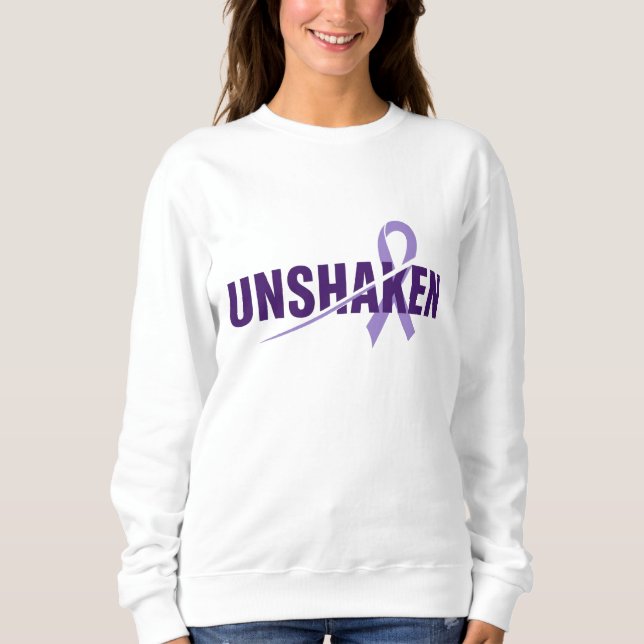 UNERSCHÜTTERLICH – Epilepsie-Bewusstsein Purple Da Sweatshirt (Vorderseite)