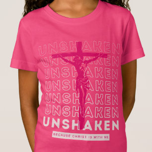 Unerschütterlich - Gott Bibelvers Jesus Pink T-Shirt