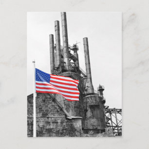 Unerschütterliche Flagge Postkarte