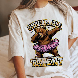 Unerträgliches Talent Dab Bär Ballett Tutu Tri-Blend Shirt