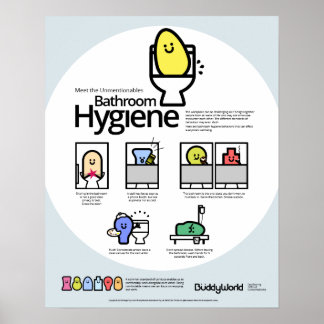 Unerwähnt: Badehygiene Poster