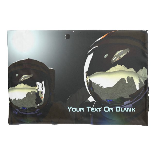 Unerwartete Besucher UFO Kissenbezug (Vorderseite)