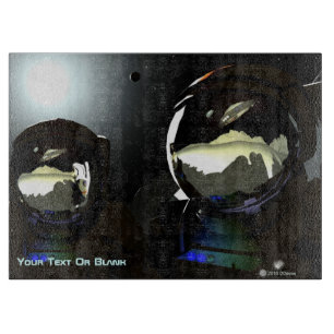 Unerwartete Besucher UFO Schneidebrett