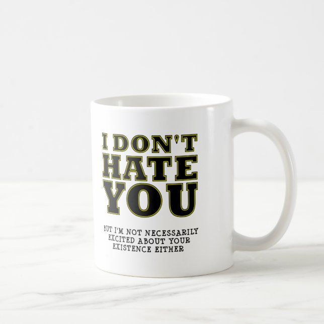 Unerwartete Existenz Funny Mug Kaffeetasse (Rechts)