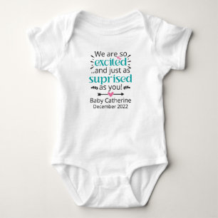Unerwarteter Schwangerschaftsbericht Baby Strampler