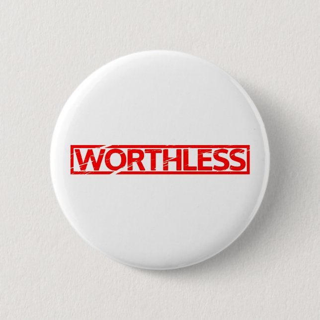 Unerwünschte Briefmarke Button (Vorderseite)