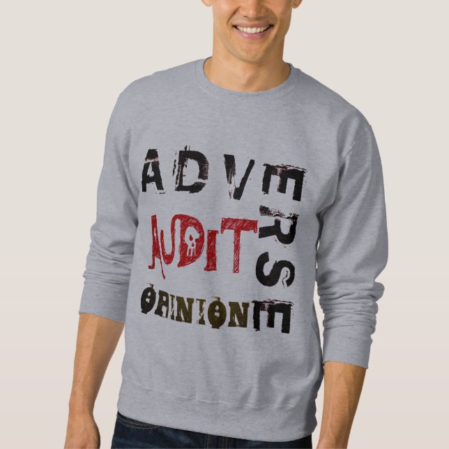 "Unerwünschte Prüfungsmeinung" Sweatshirt (Vorderseite)