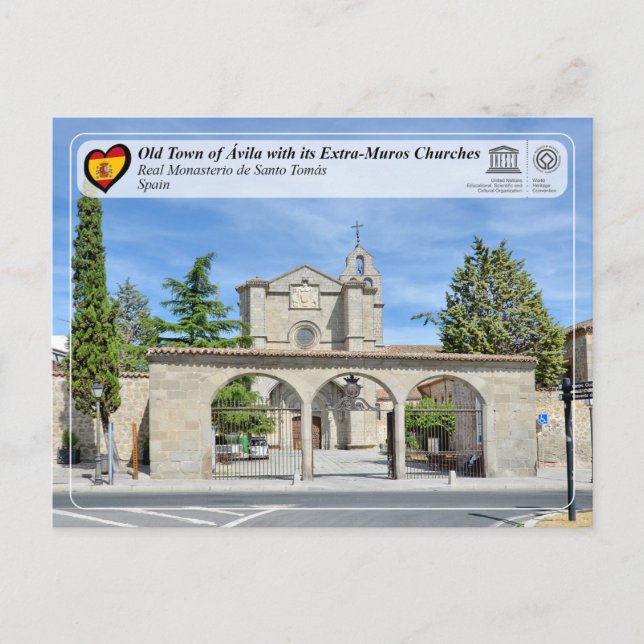 UNESCO - Ávila - Real Monasterio de Santo Tomás Postkarte (Vorderseite)