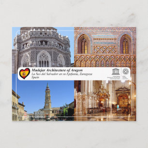 UNESCO Catedral del Salvador de Zaragoza (La Seo) Postkarte