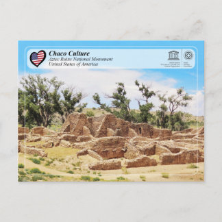 UNESCO - Chaco - Aztec Ruins National Monument Pos Postkarte