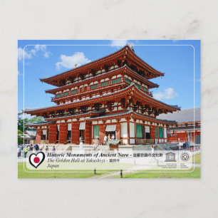 UNESCO - Denkmäler des antiken Nara - Yakushi-ji Postkarte