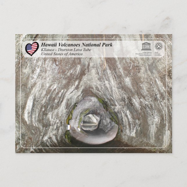 UNESCO - Hawaii Vulkane NP - Kīlauea Postcard Postkarte (Vorderseite)