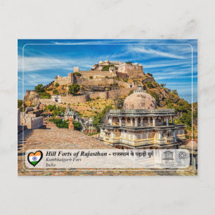 UNESCO, Hill Forts of Rajasthan - Kumbhalgarh Fort Postkarte
