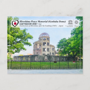 UNESCO - Hiroshima Friedensgedächtnis (Genbaku-Dom Postkarte