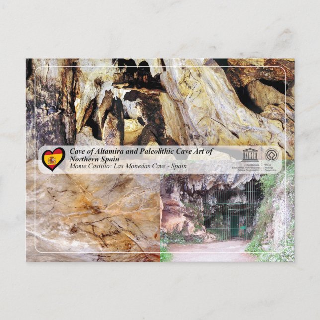 UNESCO - Höhle Las Monedas / Cueva de Las Monedas Postkarte (Vorderseite)