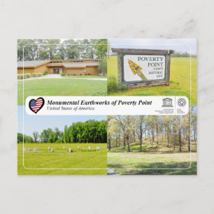 UNESCO - Monumental Earthworks of Poverty Point Postkarte