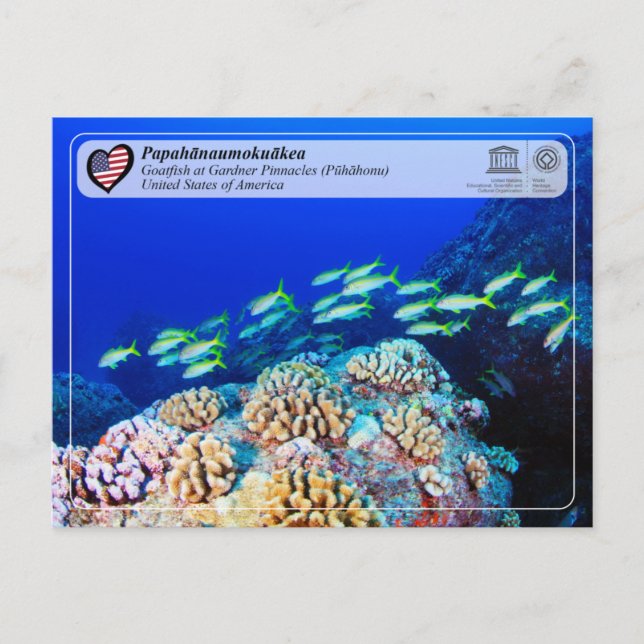 UNESCO - Papahānaumokuākea - Gardner Pinnacles Postkarte (Vorderseite)