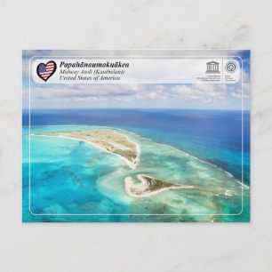 UNESCO - Papahānaumokuākea - Mittelweg-Atoll-Postk Postkarte