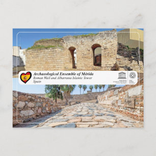 UNESCO - Römische Mauer und islamischer Albarrana- Postkarte