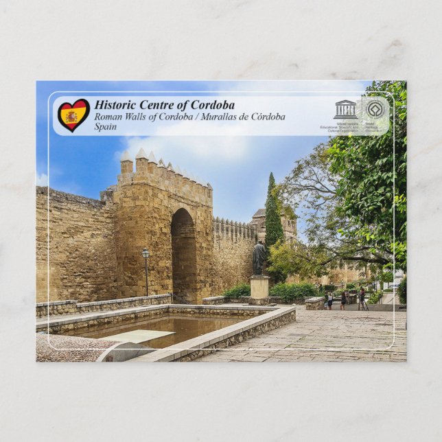 UNESCO - Römische Mauern / Murallas de Córdoba Postkarte (Vorderseite)