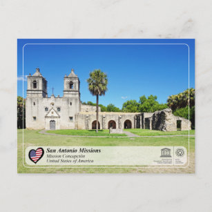 UNESCO - San Antonio - Mission Concepción Postkarte