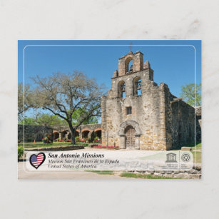 UNESCO - San Antonio - Mission Espada Postkarte