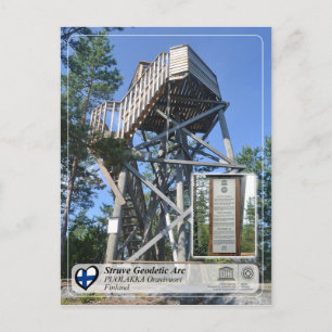 UNESCO - Struve Geodetic Arc - PUOLAKKA Oravivuori Postkarte