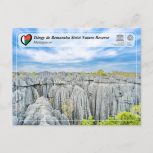 UNESCO - Tsingy de Bemaraha Naturschutzgebiet Postkarte