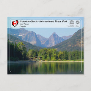UNESCO - Waterton Glacier International Peace Park Postkarte