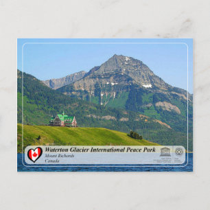 UNESCO - Waterton Glacier International Peace Park Postkarte